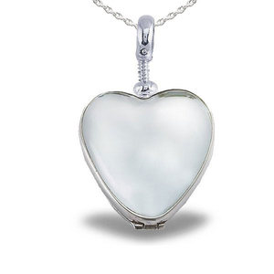 Glass Heart Photo Locket